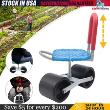 Rolling Garden Scooter Garden Cart Seat With Wheels 360 Swivel Seat Garden Stool