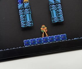 Metroid NES (First Level) - 3D Shadow Box Frame (12.5x10x1)  Gaming Art