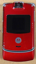 Motorola RAZR V3m - Fire Red  Sprint  Flip Phone - Very Rare Color / READ
