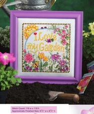 I LOVE MY GARDEN  CROSS STITCH PATTERN   HM - SYU