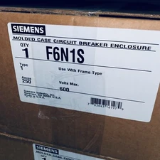 SIEMENS F6N1S ENCLOSURE TYPE 1 250A 600V USE WITH FRAME TYPE NEW READY TO SHIP