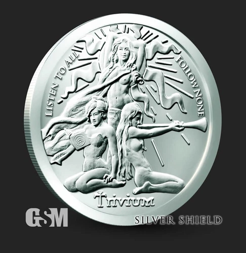 5X 2026 - Trivium Girls 1 oz .999 Fine Silver Round Silver Shield BU Sexy Girls