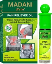 Madani Gold Medicated Oil for Cold Blocked Nose Muscle Pain Reliver Oil Roll On