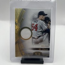2023 Topps Tier One Game Used Relic Max Fried 293/400 Atlanta Braves