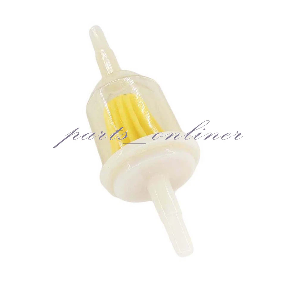 3x Fuel Filter 1/4" 5mm 6mm For Suzuki ATV Dirt Bike Clear Inline Gas Magnetic Foto 4 de 4