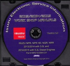 2013-2015 Isuzu Npr Hd Nqr Nrr W 5.2l 3.0l Diesel Repair Service Manual Npd15