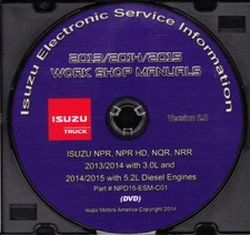 2013-2015 Isuzu NPR HD NQR NRR w/ 5.2L & 3.0L Diesel Repair Service Manual NPD15