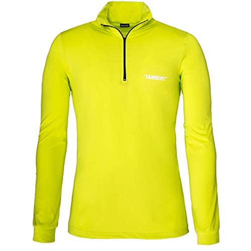 Tannert Maglia Termica da Sci, Col.Giallo, Mis. L, Maniche Lunghe, Uomo, Zip