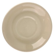 Syracuse China Solid Tan Adobe Econo Rim Heavy Diner Restaurant Ware Saucer 5.5"