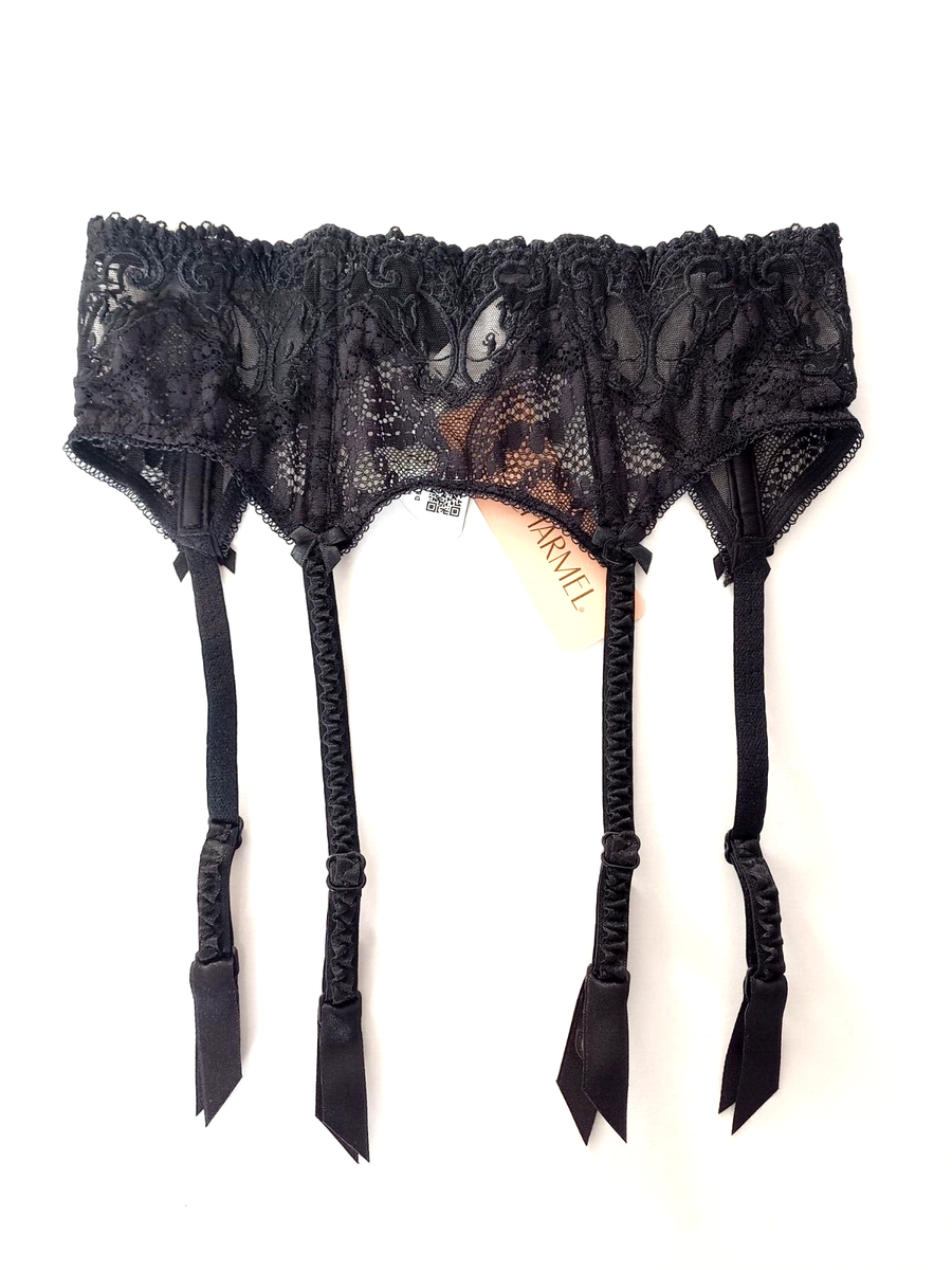 Porte-jarretelles Lise Charmel Cristal D'Art ACC4771 - Tulle Brodé Noir - Taille 1 (S/FR38) - Neuf Avec étiquettes