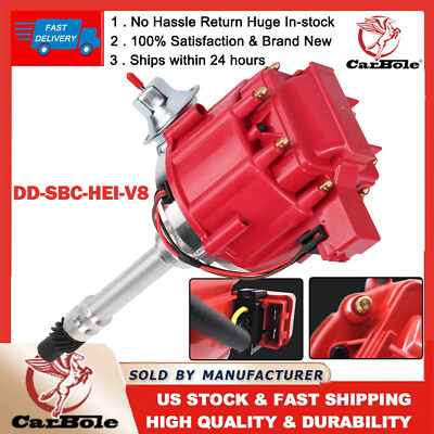 1PC New Racing Distributor W/ 65K Coil 7500RPM-350 For Chevy V8 HEI 454 SBC BBC - Foto 7