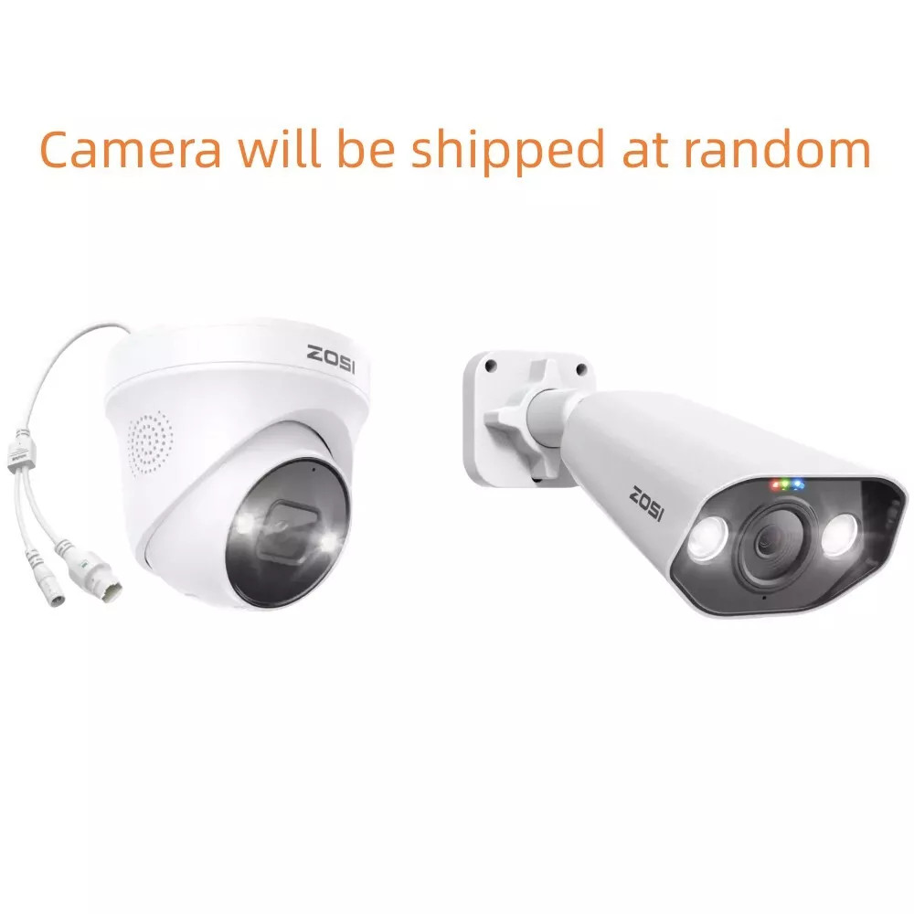 ZOSI 4K 8MP PoE IP Camera Weatherproof CCTV Security Camera Night Vision Audio