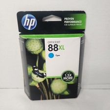 New Genuine HP 88 XL Cyan Jet Ink Cartridge Sealed Box Expired