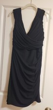 White House Black Market WHBM Little Black Evening Dress Womens Medium 10