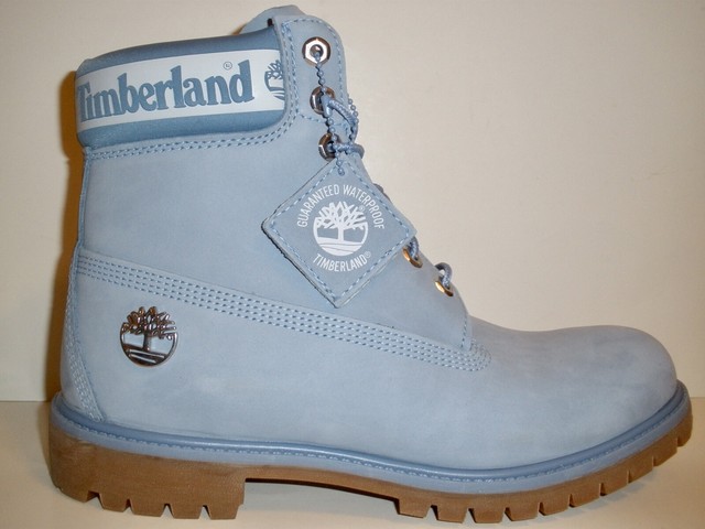 timberland light blue boots