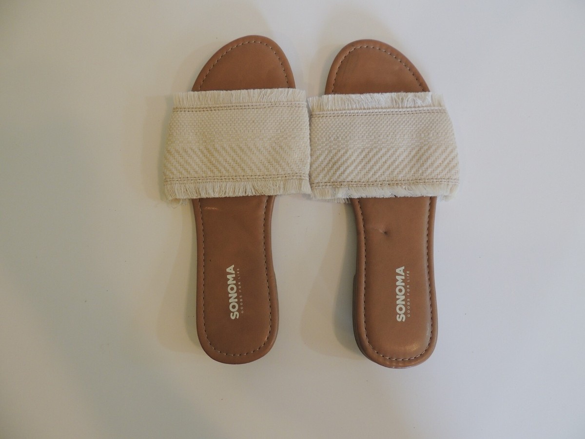 NEW pair of Sonoma flats slide sandals womens medium Isabelle