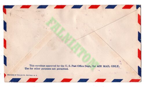 Correo Aéreo 1931 Primer Vuelo Internacional Ciudades Gemelas Winnipeg Cubierta FDC 5 Céntimos - Imagen 2 de 2