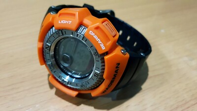 Vintage Titanium G-Shock Wademan DW9800 Rescue Orange