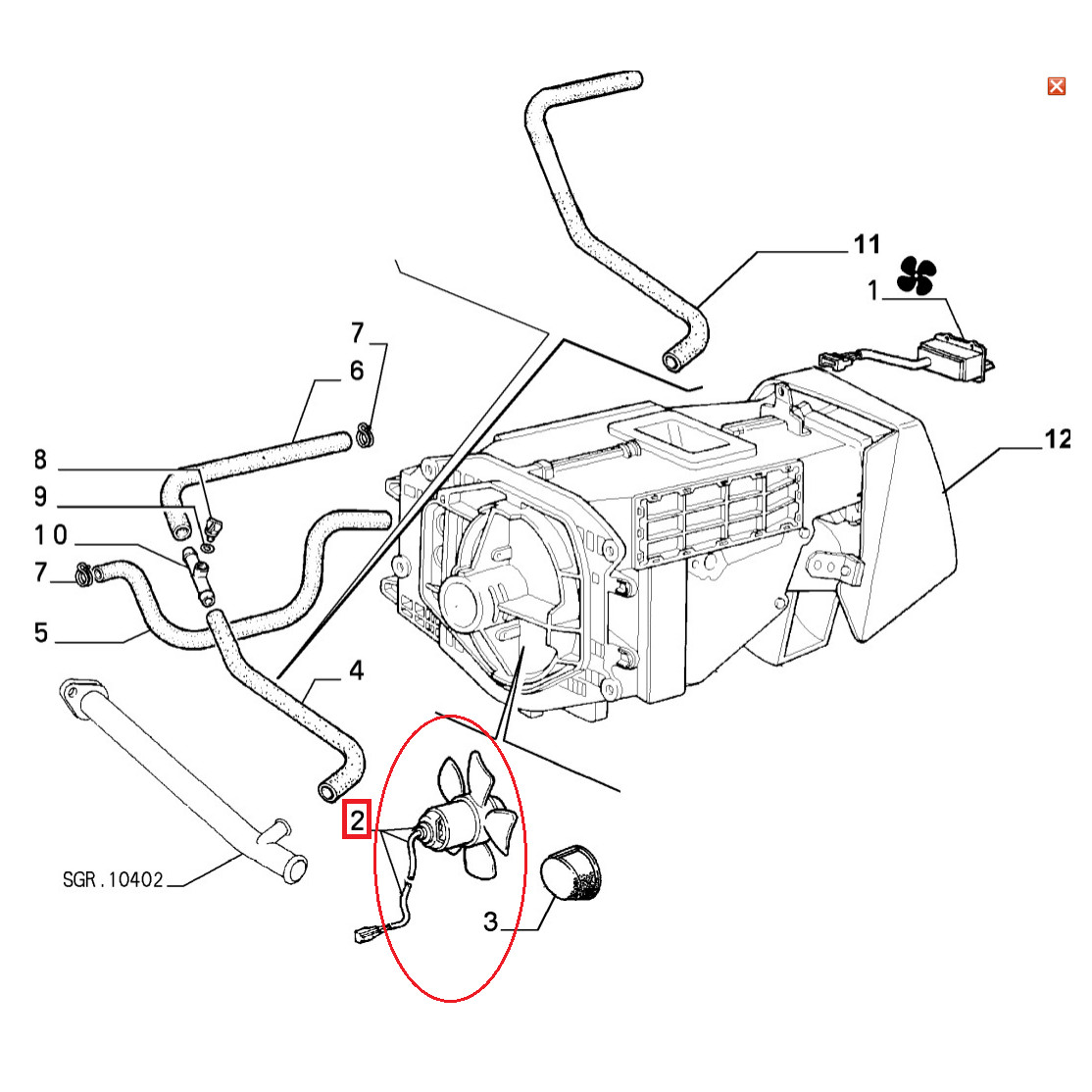Motor Electric System Ventilation Fiat Duna Original 5940903 | eBay