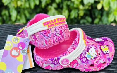 Sanrio Hello Kitty Classic CROC CROCS Clog CHILD SIZE J2 FREE NEXT DAY SHIP!
