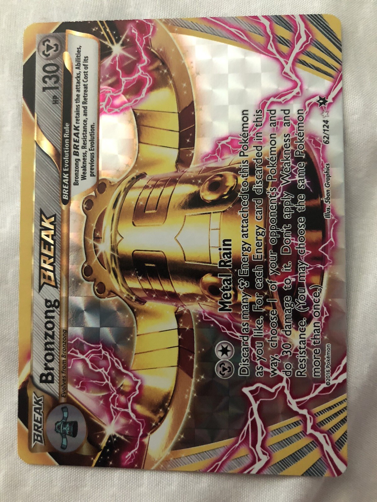 Pokémon TCG Bronzong BREAK Fates Collide 62/124 NM