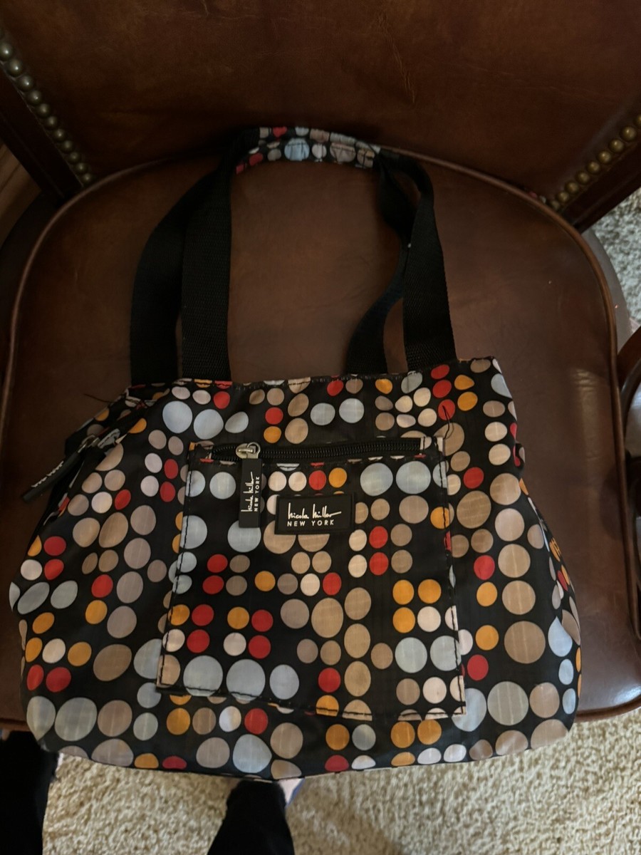 Nicole Miller Insulated Lunch Bag Tote –Open Cooler Ice Bag Lunch Box for 