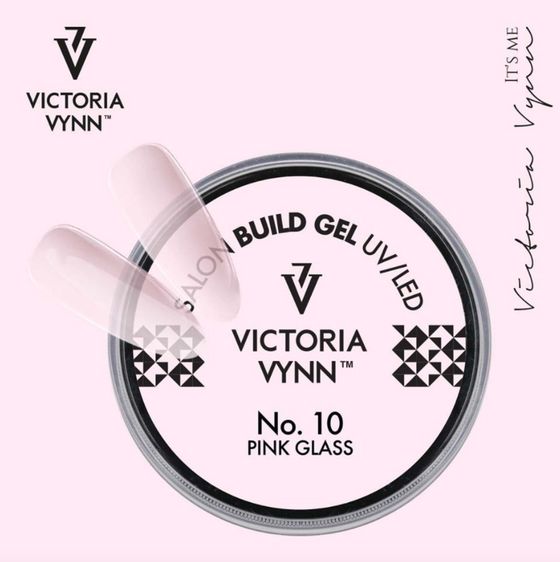 Victoria Vynn BUILD Gel Nail 10 PINK GLASS SALON GEL Nail UV LED 15ml