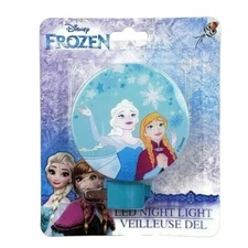 Disney Frozen LED Night Llight with Rotary Shade NEW Nightlight Anna and Elsa NU