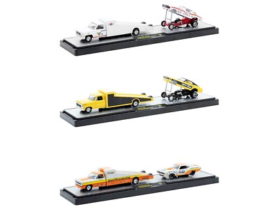 AUTO HAULERS RELEASE S44, 3 TRUCKS SET 1/64 DIECAST MODELS