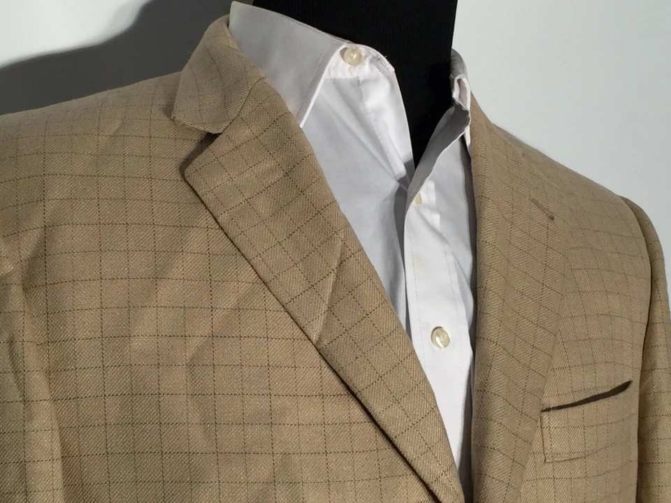 Burberry London T Model Kensington Size 42L Wool Silk Blend 3-Button Suit Jacket - Image 2 of 4