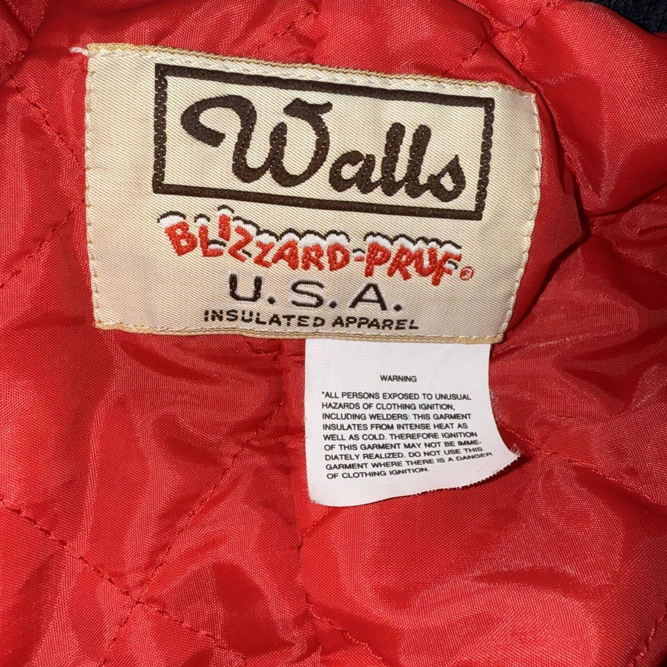 VTG Walls Blizzard Pruf Coveralls Blue Hunting Insulated Jumpsuit USA 2XL? Read - Image 4 of 4