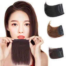 Short 100% Human Hair Piece Clip In Hair Extensions One Piece Adding Extra Hair