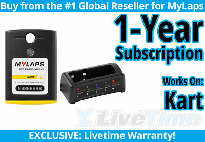 MyLaps TR2 Kart Rechargeable Transponder w/ 1-year Subscription