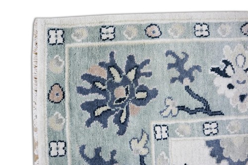 Oriental Vintage Rug, Wool Area Rug Unique Transitional Hand Knotted 8x10- AT103 - Picture 6 of 9