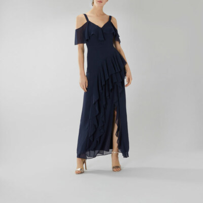 coast illy ruffle maxi dress