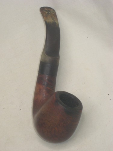 vintage THE SMOKE RING smoking pipe curved tobacco sherlock smokers - Picture 13 of 14