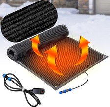 Baquler 20'' x 30'' Heated Snow Ice Melting Mats No Slip Heated Outdoor Mats