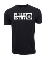 1991 PUBLIC ENEMY CROSSHAIR BLACK T-SHIRT