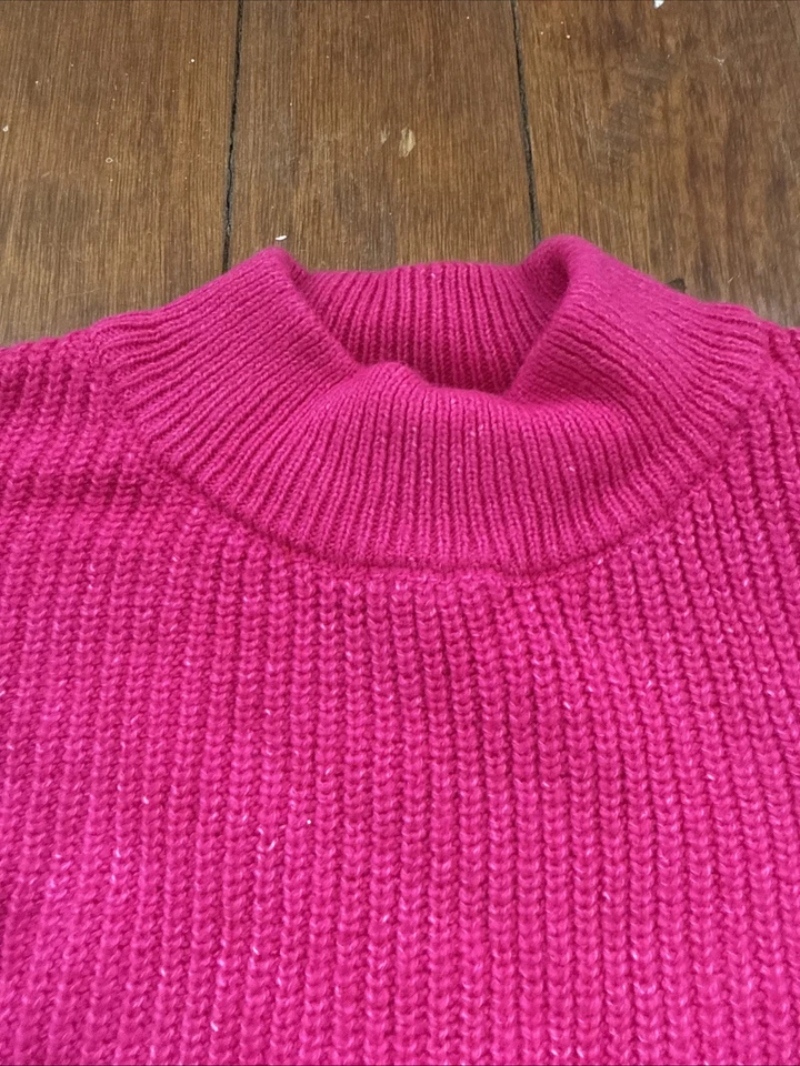 CeCe女式粉色XS毛衣-趣味袖 — 第 3/4 张图片