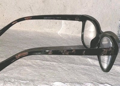 MARILYN MONROE EYEGLASSES Tortishell Purple Hues CAT EYE RIM BLACK