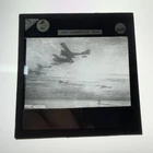 Antique Magic Lantern Glass Slide The European War Cuxhaven Air Raid  WW1