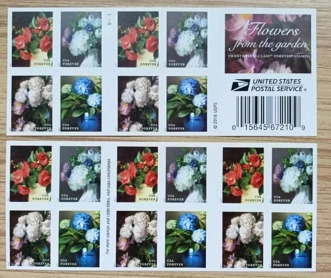 🌸 🌷USPS sheet /Booklet OF Forever Stamps Floral Retired Unused🪻🪴