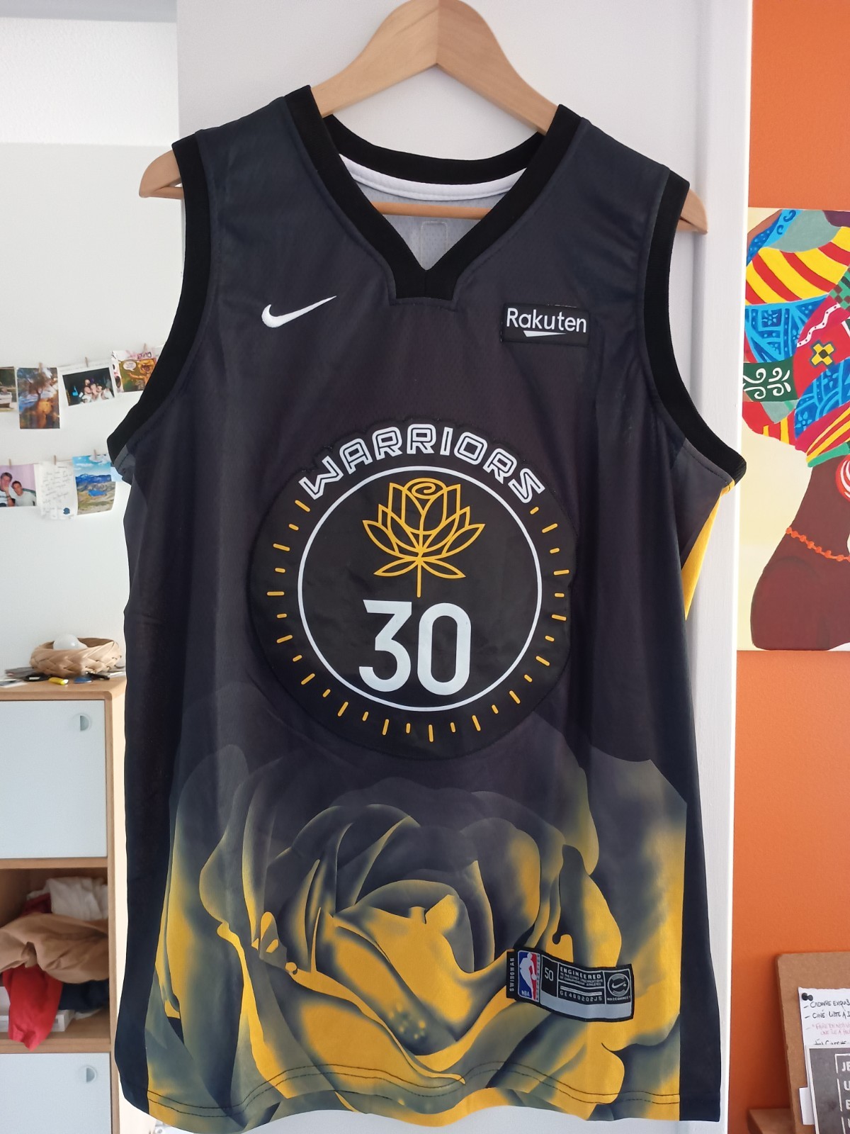Maillot NBA Stephen Curry Golden State en très bon état taille L