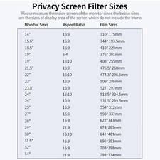 Golden Privacy Screen Filter Reversible High-transmittance 30  DAKF BRRU
