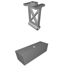 Set Carrello Atterraggio per Drone Esacottero 3DR ArduCopter DIYDrones Ricambio