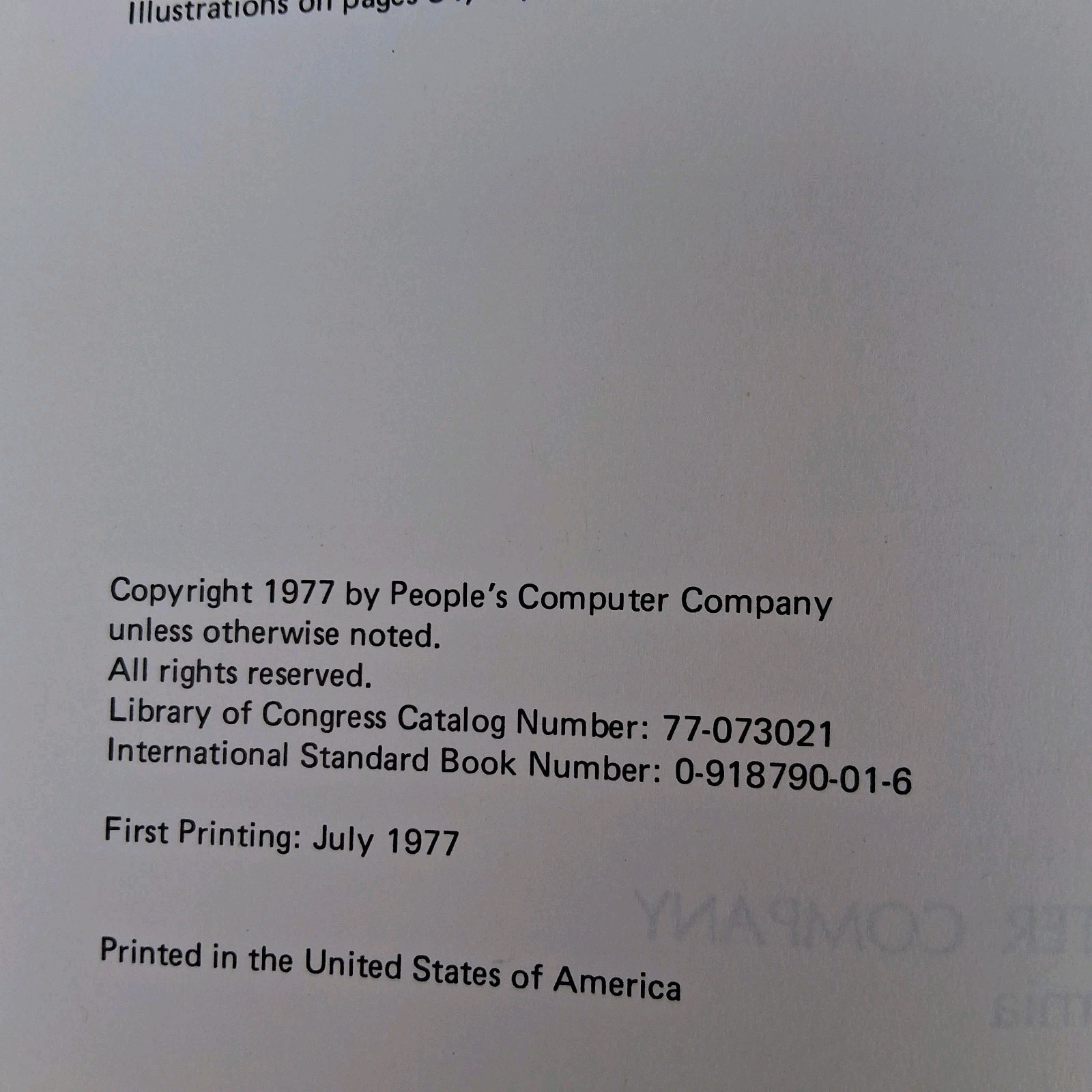 PCC's Reference Book of Personal & Home Computing DWIGHT McCABE 1st Edition 1977