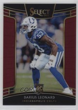 2018 Panini Select Concourse Maroon Prizm 92/99 Shaquille Leonard Darius #5 0q3