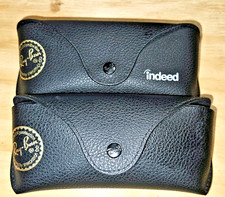 Ray-Ban Replacement cases Lot of 2 Black Sunglasses Glasses Snap closure