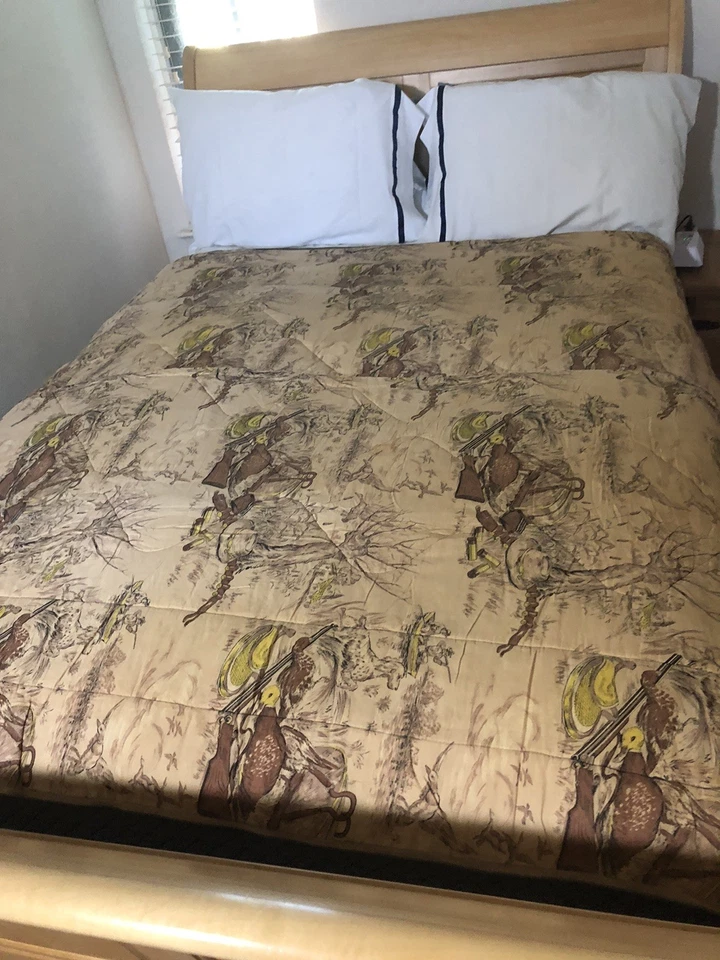 VNT Saco de Dormir Pato Caza Camping Acme Cremallera Caqui Imagen Raro 34x74" Foto 3 de 4