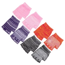 4 Pairs Aerial Yoga Gloves Half Finger Cycling Women Fingerless Grip